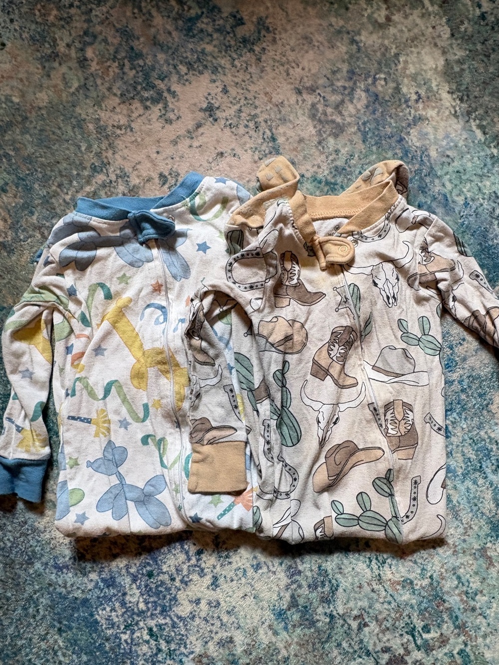 Honest Kids' 18monthWestern Print Long-Sleeve Sleeper & Birthday Sleeper